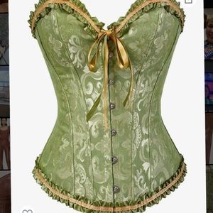 Amazon green corset
